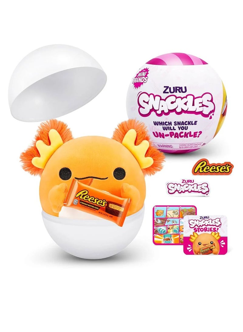 5 Surprise Snackles Mini Brands Small Plush Series 1 - Assorted / Character/ Style May Vary - 1 Piece Only