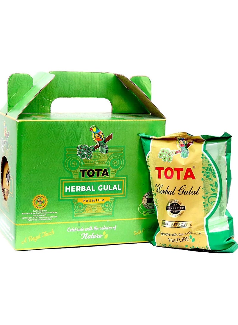 Total Herbal Gulal 100 g x 5 packs, total 500-gram different colours