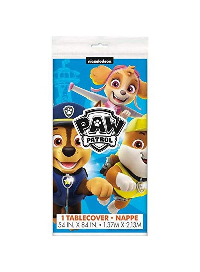 Paw Patrol Birthday Party Supplies Decoration Bundle Pack Includes 16 Dessert Cake Paper Plates 16 Napkins 1 Table Cover 1 Party Banner (Bundle For 16)