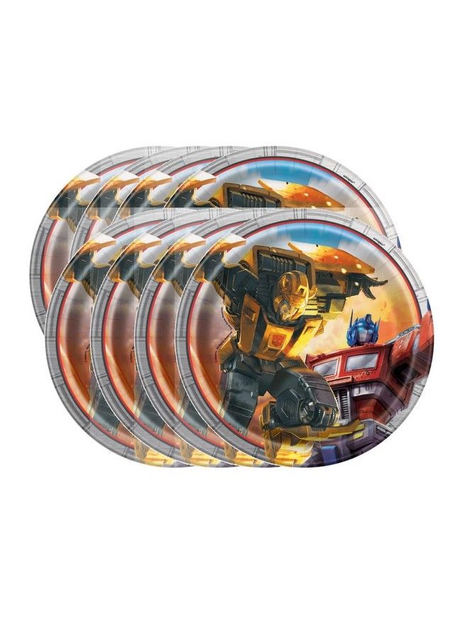 Transformers Party Supplies Bundle Pack Includes Dessert Cake Paper Plates 24 Count