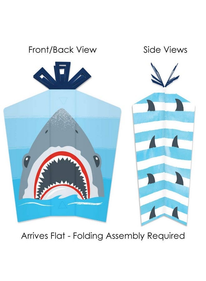 Shark Zone Table Decorations Jawsome Shark Party Or Birthday Party Fold And Flare Centerpieces 10 Count