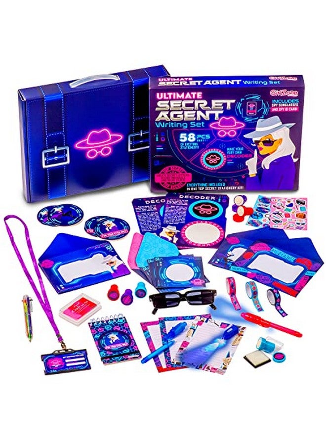 Ultimate Secret Agent Writing Set Exciting Spy Kit And Fun Stationery Set With Spy Pen Toy Stationery Paper And Envelopes Set For Spy Kids Fun Gift Idea And Letter Writing Set