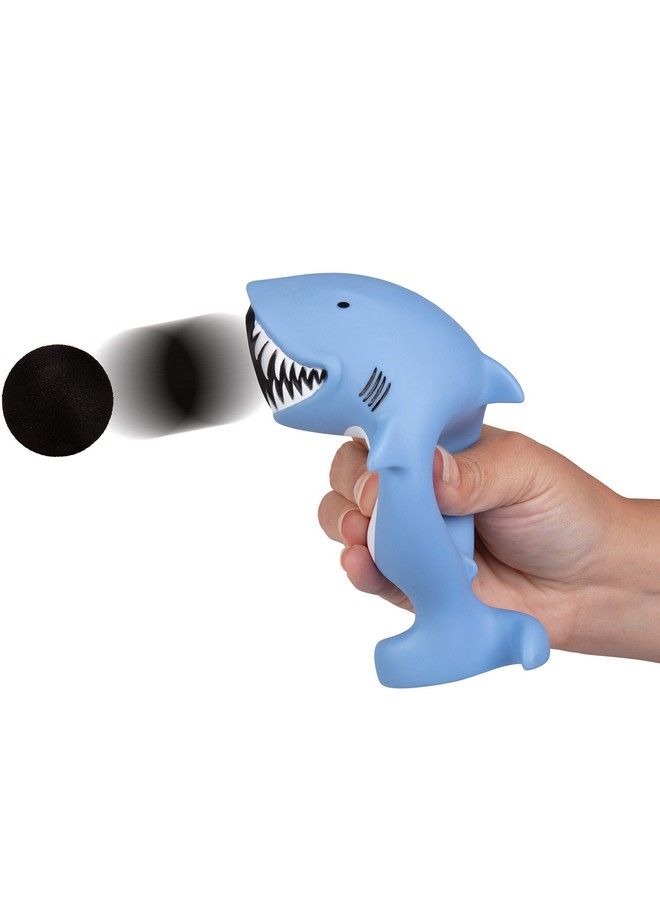 Shark Popper Toy Pop Foam Balls Up To 20 Feet 6 Balls Included Age 4+