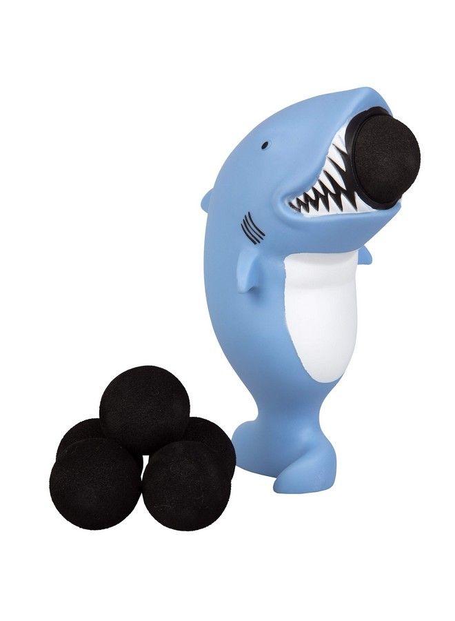 Shark Popper Toy Pop Foam Balls Up To 20 Feet 6 Balls Included Age 4+