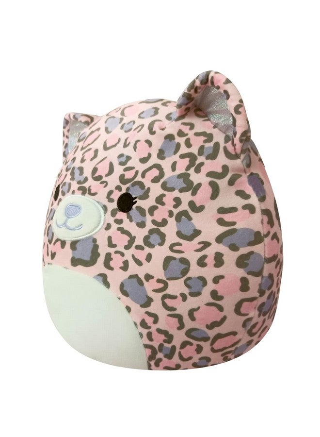 Original 12Inch Dallas Pink And Purple Leopard Mediumsized Ultrasoft Official Jazwares Plush