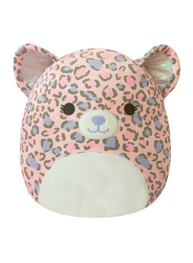 Original 12Inch Dallas Pink And Purple Leopard Mediumsized Ultrasoft Official Jazwares Plush