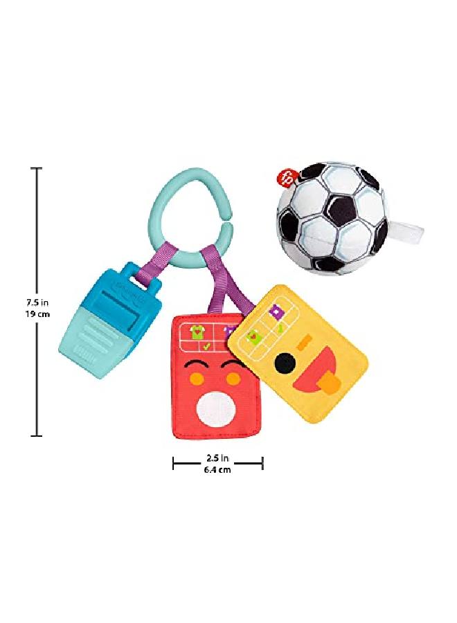 Just For Kicks Gift Set 3 Soccerthemed Infant Activity Toys For Newborn Babies From Birth & Up Multi