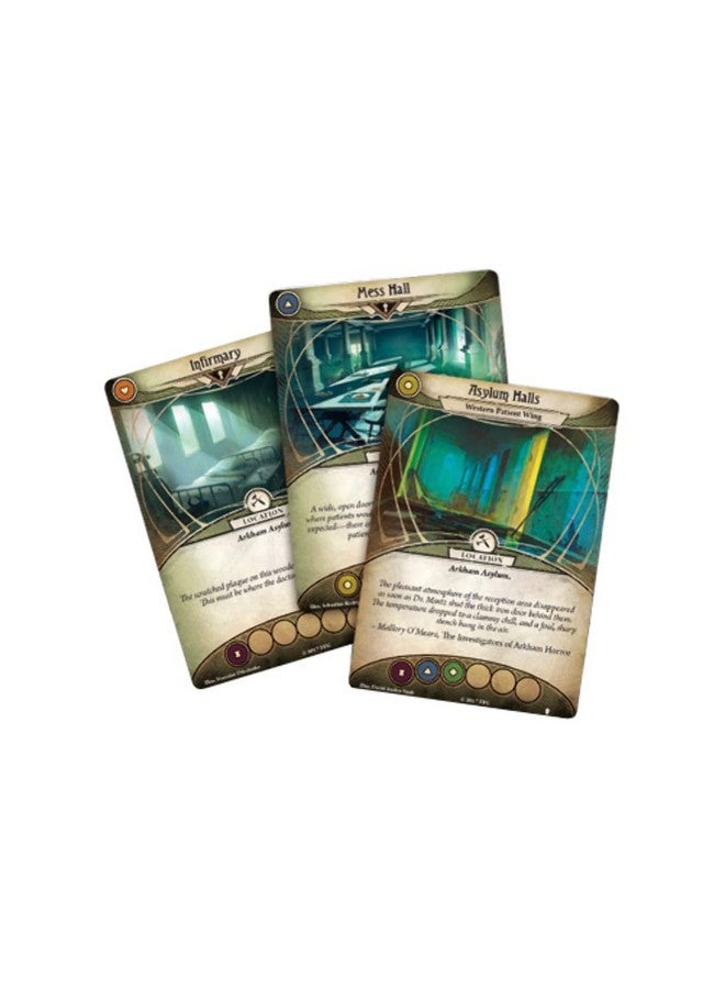 Arkham Horror The Card Game Unspeakable Oath Mythos Pack Unveil The Asylum'S Dark Secrets Cooperative Living Card Game Ages 14+ 1 4 Players 1 2 Hour Playtime Made By Fantasy Flight Games