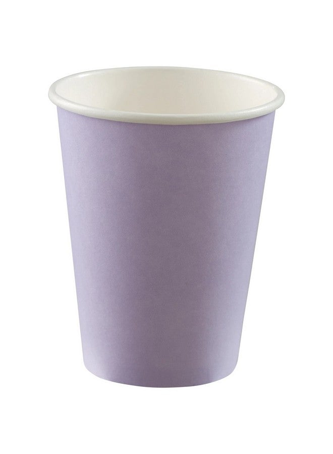 Big Party Pack Disposable Paper Cups ; 12 Oz. ; Lavender ; Pack Of 50