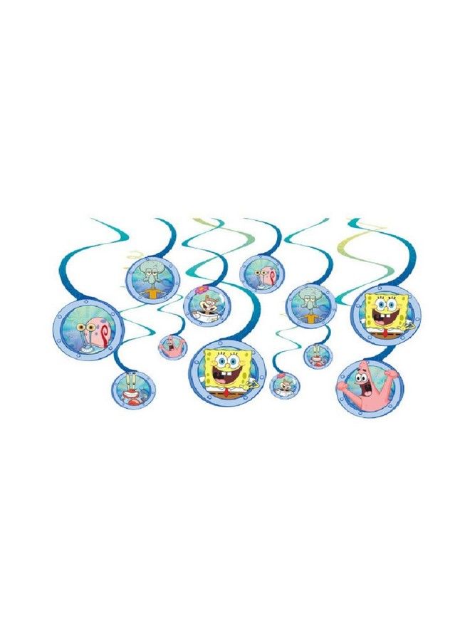 Spongebob Hanging Swirl Value Pack (Multicolored) Party Accessory