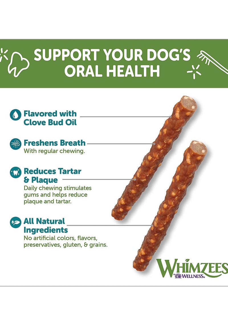 Veggie Sausage Small Daily Dental Dog Treats 28pc