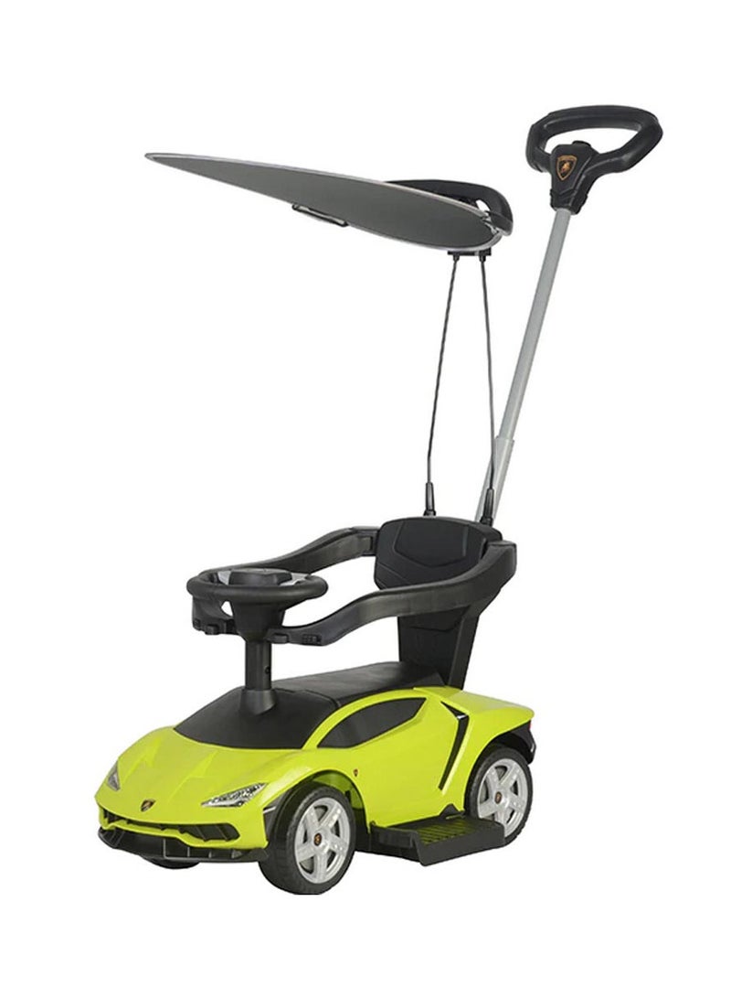 Lamborghini Kids Pusher Car umberlla with handle - Green