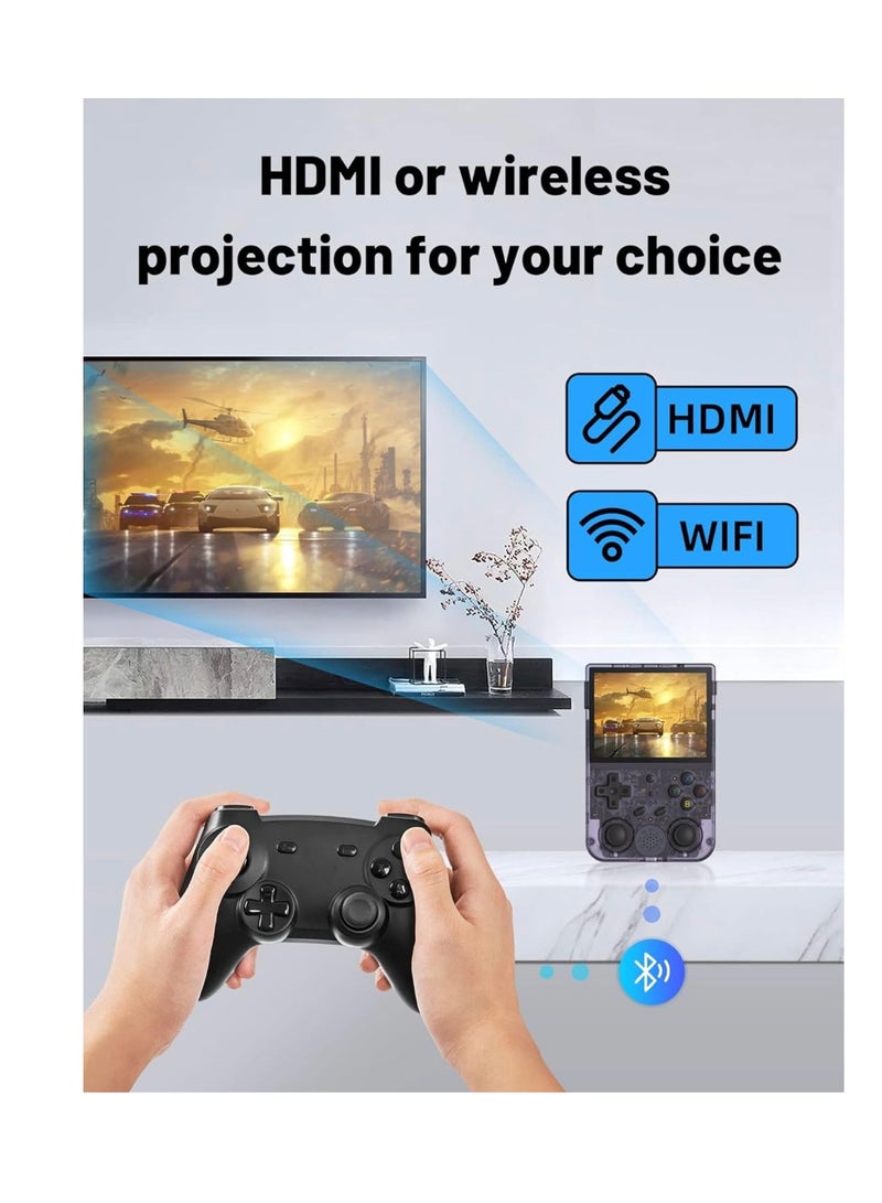 Handheld Game Console 3.5 Inch IPS Screen 640*480 High Resolution CPU RK3566 Quad-Core OS Android 11, Linux 2G/64G+16G 3200mAh Battery