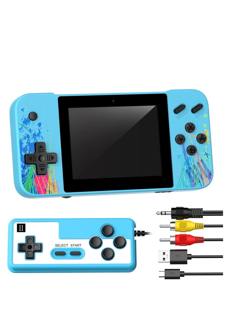 Handheld Game Console, Mini Retro Game Console, 800 Classic Games 3.5-Inch IPS Screen, with 1200mAh Rechargeable Battery, Supports 2 Players Connected TV, Portable Game Console for Adults Kids