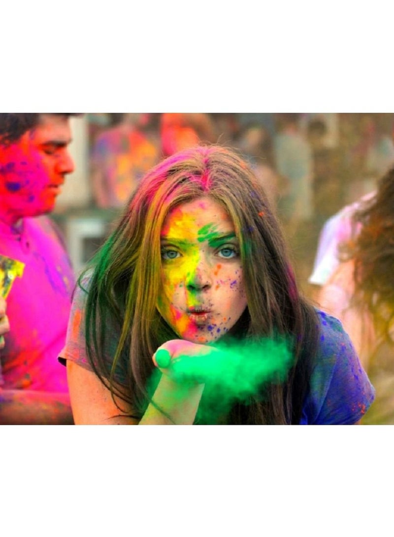 Pack of 10 Tota Holi colour and Gulal yellow colour for Holi party 80 g each