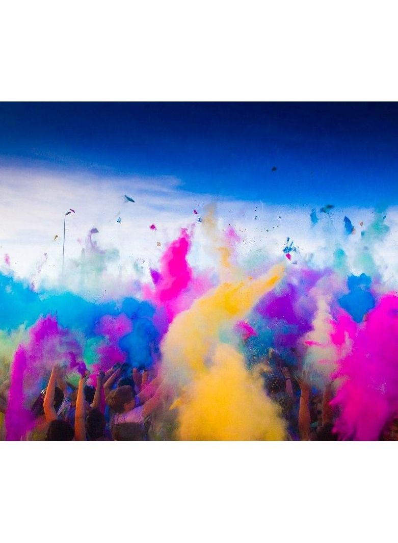 Pack of 10 Tota Holi colour and Gulal yellow colour for Holi party 80 g each