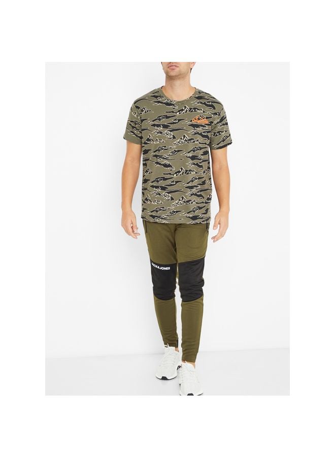 Hike Printed T-Shirt Dusty Olive