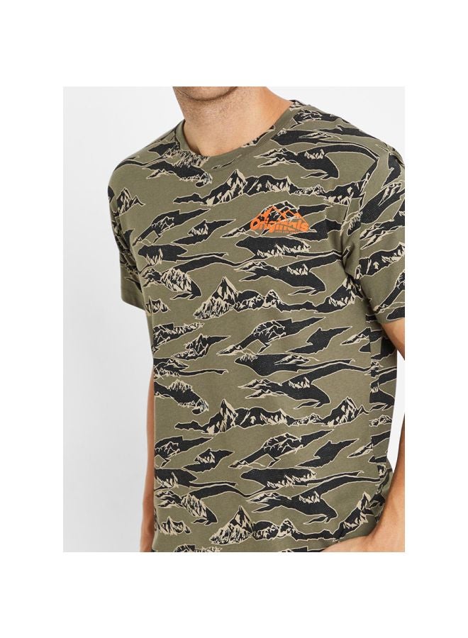 Hike Printed T-Shirt Dusty Olive