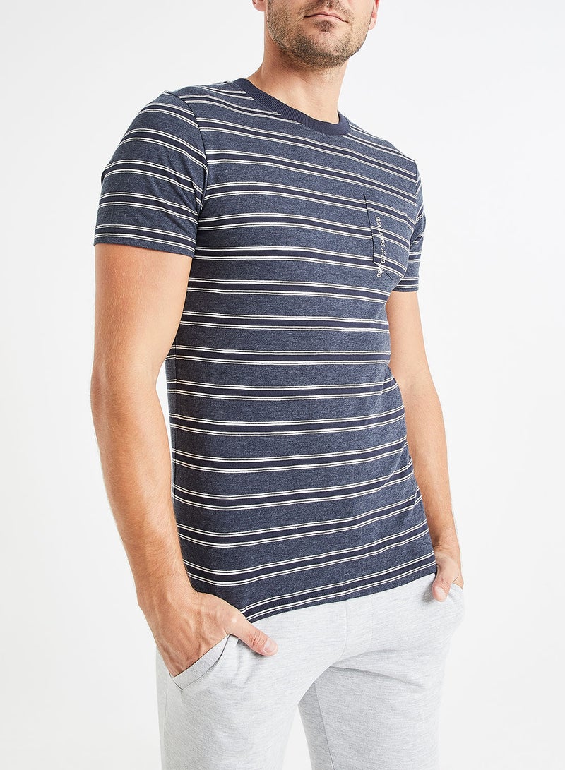 Karter Front Pocket T-Shirt Navy