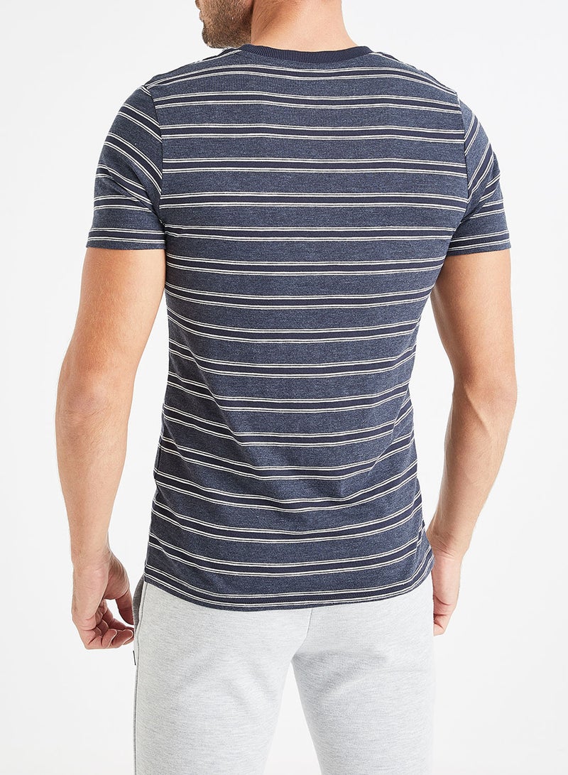 Karter Front Pocket T-Shirt Navy