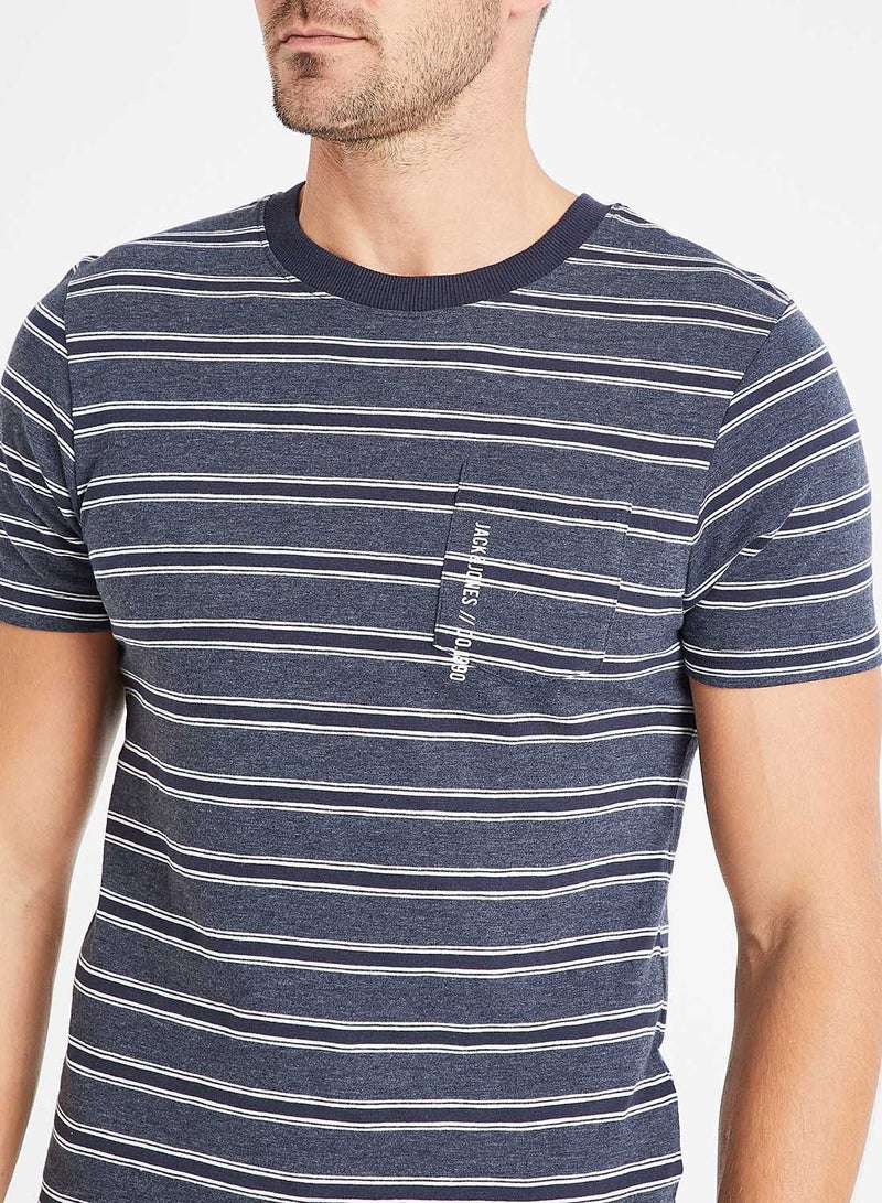 Karter Front Pocket T-Shirt Navy