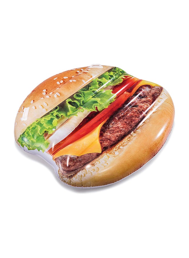 Juicy Inflatable Burger Island Pool Float 135x127x23cm