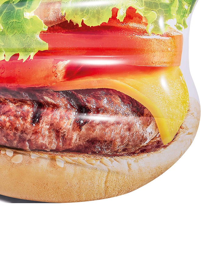 Juicy Inflatable Burger Island Pool Float 135x127x23cm