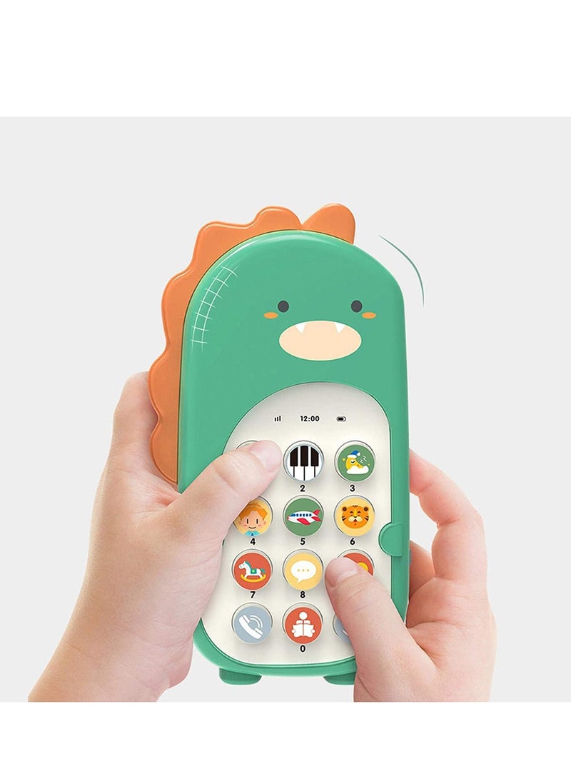 Baby Musical Toys, Cell Phone Toy Kids Play Phone Realistic Sound Effects with Big Touch Screen Lights Music Educational Toy for Kids Play and Learn Best Gifts