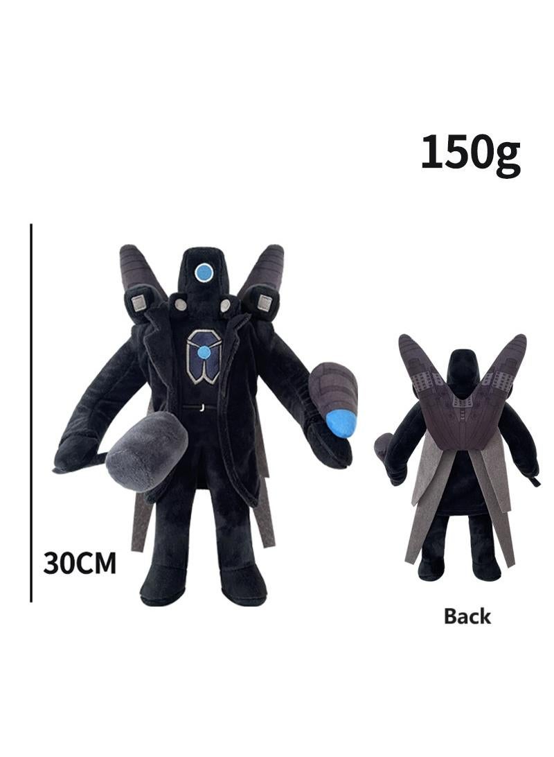 Set Of 2 Pcs Skibidi Toilet Plush Toys 30cm Unmatched Of War Monitor And Titan Electric Driller For Fans Gift Horror Stuffed Figure Doll For Kids And Adults Great Birthday Stuffers For Boys Girls