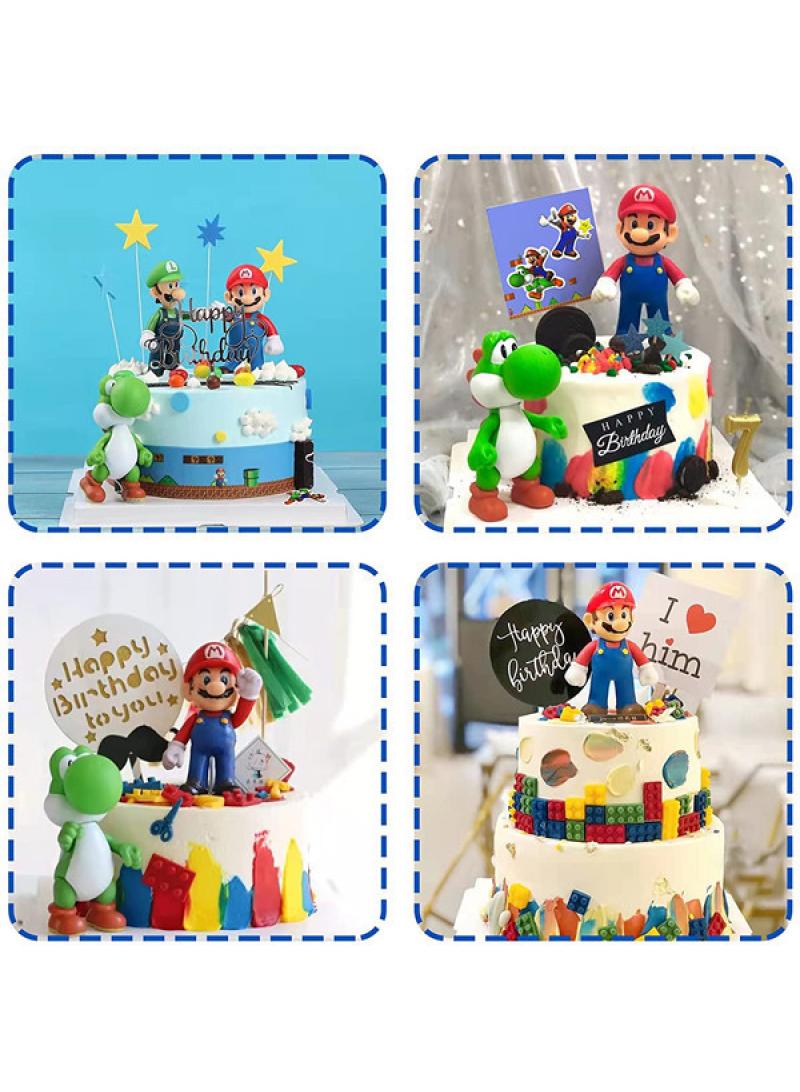 9-Piece Super Mario Action Figure Set