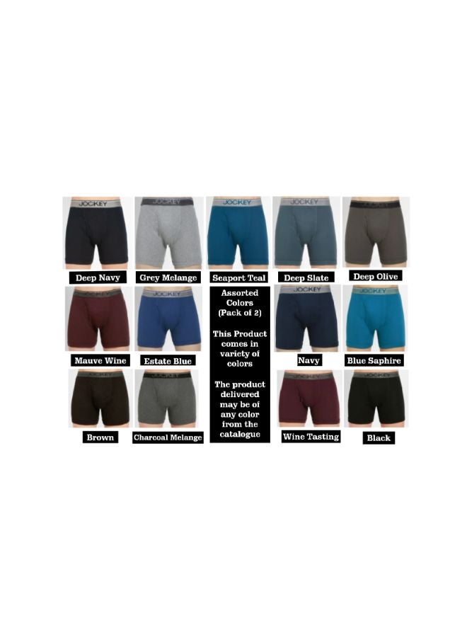 2 Pack Of Mordern Classic Boxer Assorted