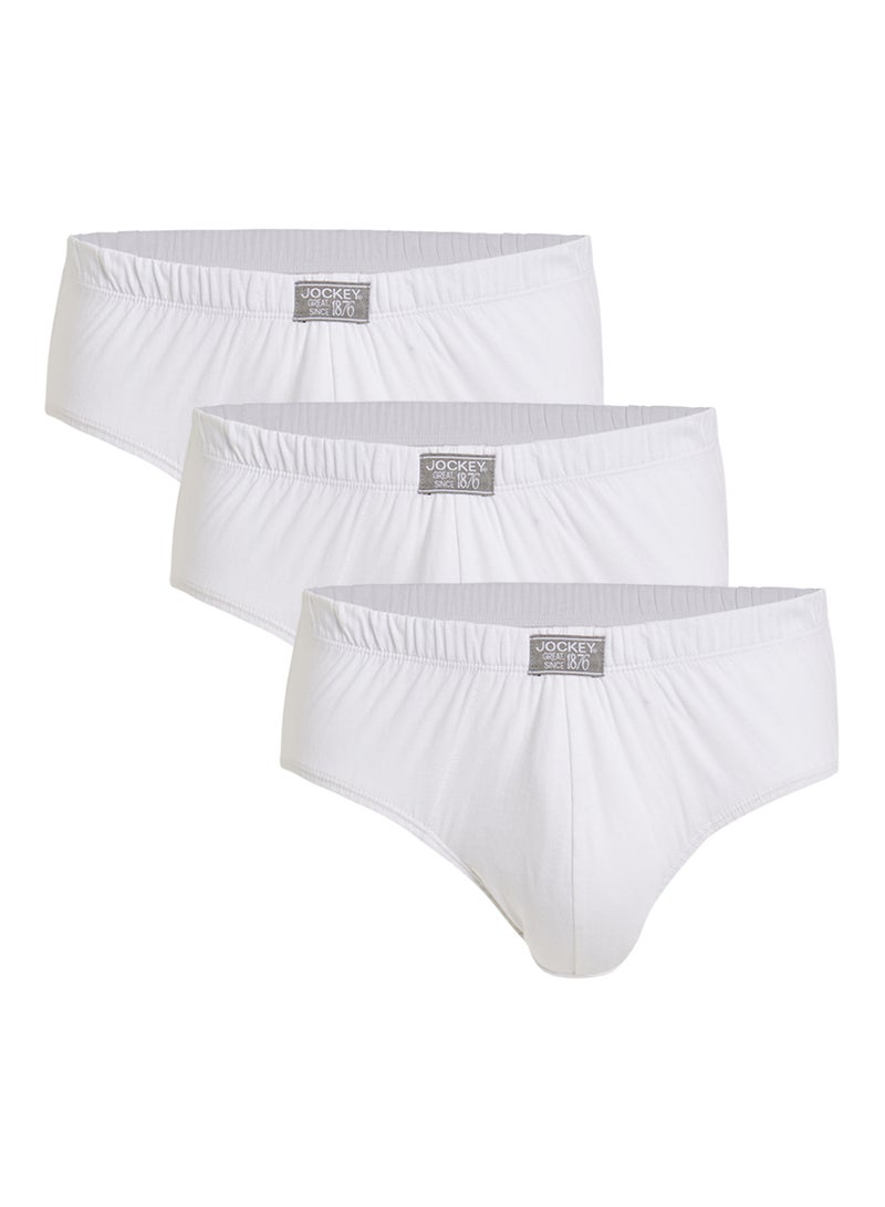 3 Pack Poco Briefs White