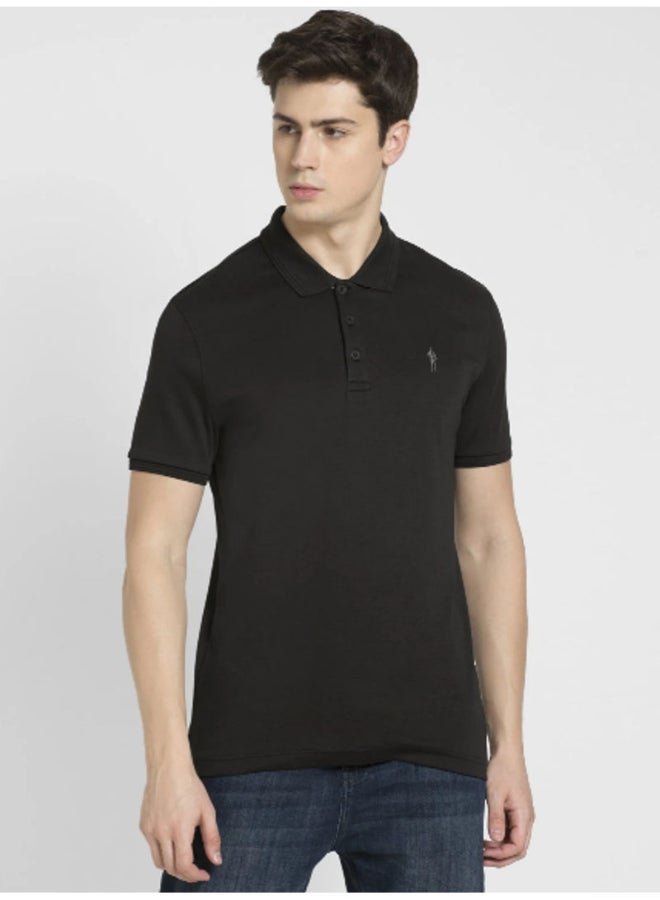 Stylish Casual Polo Black