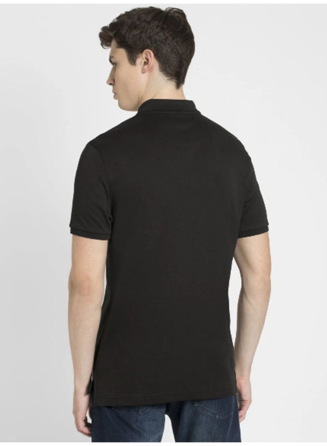 Stylish Casual Polo Black