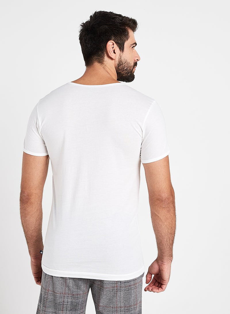 2 Pack Cotton Vest White