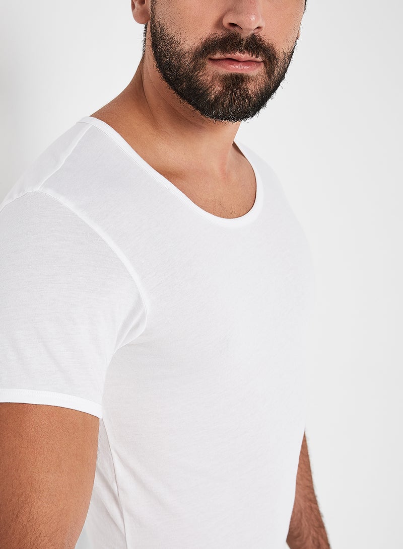 2 Pack Cotton Vest White
