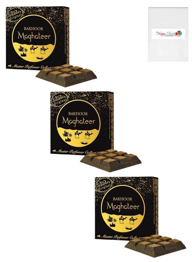 3Pcs Bakhoor Maghateer Incense 40GMS