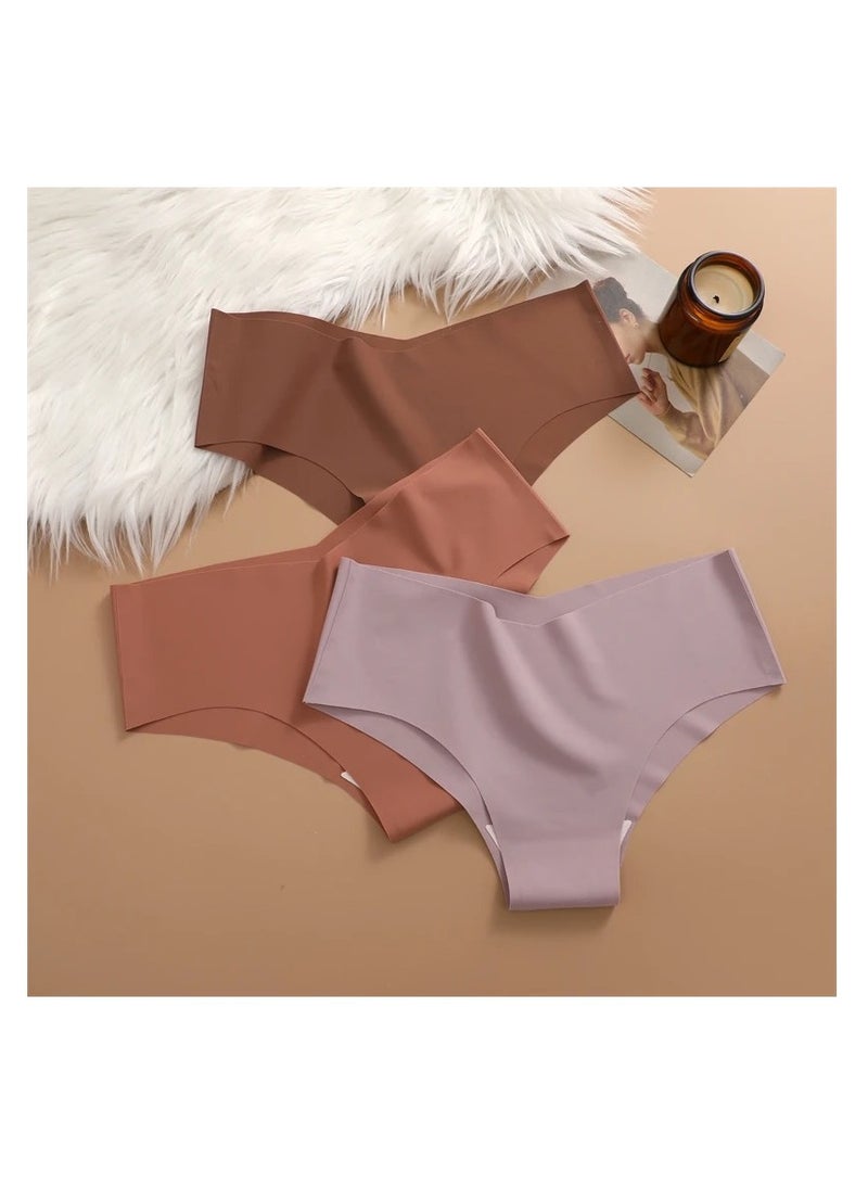 5 Pieces Womens Underwear Bikini Silky Seamless Underwear for Women Panties Cheeky Hipster