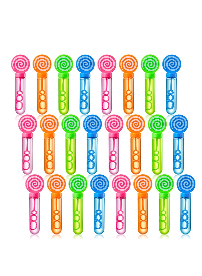 SYOSI 24 Pcs Mini Bubble Wands, Bubble Toys for Kids Bubble Wands for Birthday, Wedding, Party, Carnival Prizes Gift for Kids