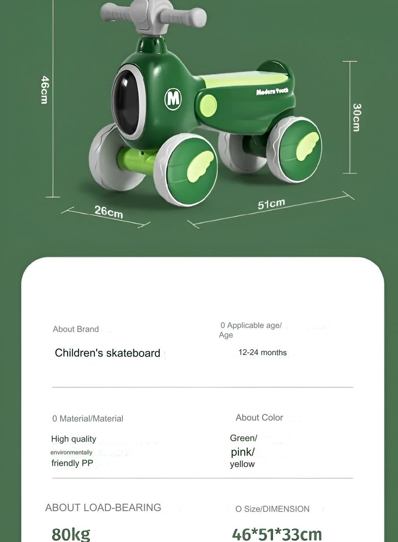 Baby Balance Bike Toys for 1 Year Old Gifts Boys Girls 10-24 Months Kids Toys - Multicolor