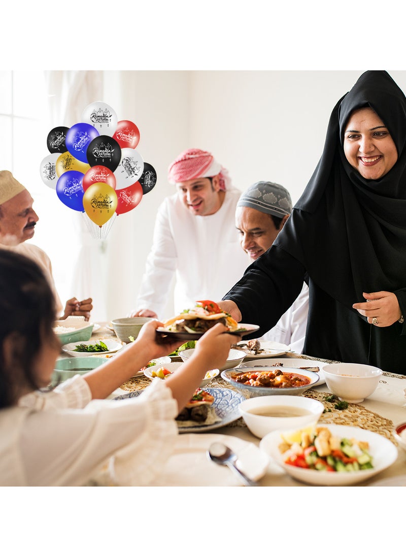 Eid Mubarak Decorate Your Home with Balloons - Eid Party Decorations - Eid Gifts for Family and Friends - Eid Latex Balloons - Perfect for Home, Parties and Giving