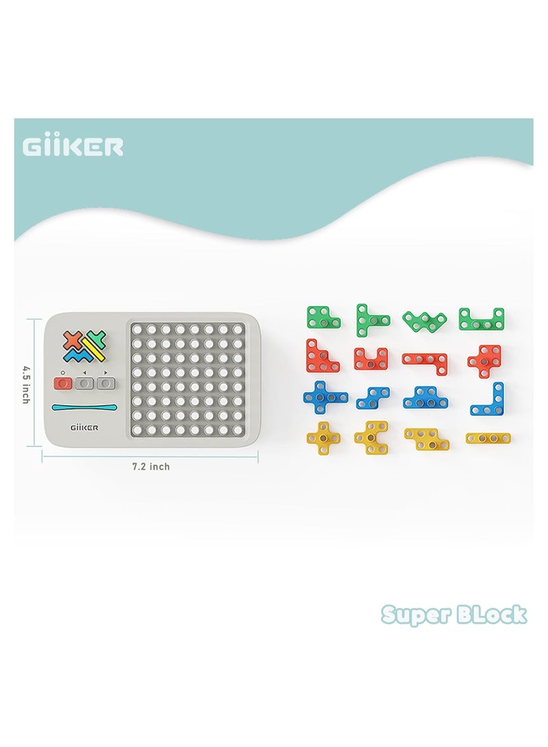 GiiKER Super Blocks, Over 1000 Leveling Challenges, Patience Games, Skill Games, Logic Games for Children from 6 Years, Portable Travel Games, Puzzle, Birthday Gift, JKJM001