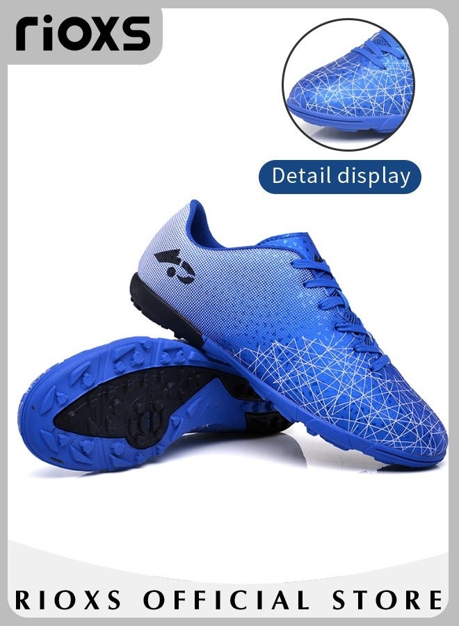 Mens Soccer Shoes Professional Competition Football Boots Training Boy's Outdoor Non-Slip Sneakers For Kids Lightweight Teenagers Adults