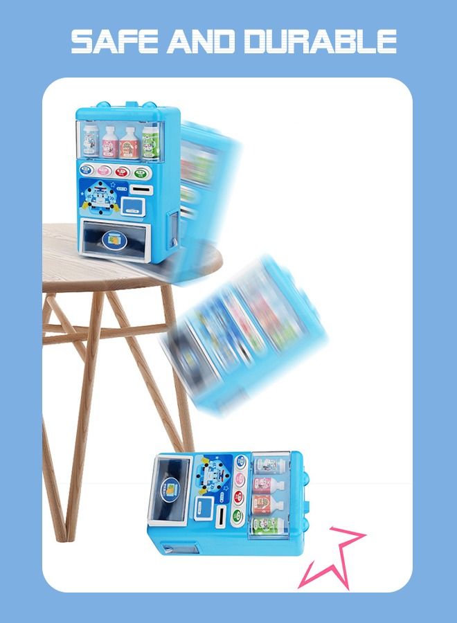 Interactive Early Developmental Toy Vending Machine Pretend Play Electronic Drink Apparatus Develop Common Sense of Life with Music and Light