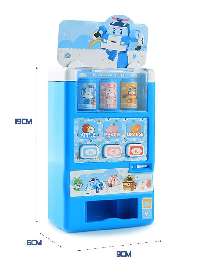 Interactive Early Developmental Toy Vending Machine Pretend Play Electronic Drink Apparatus Develop Common Sense of Life with Music and Light