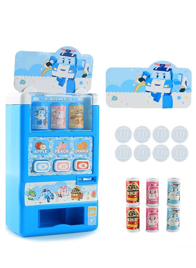 Interactive Early Developmental Toy Vending Machine Pretend Play Electronic Drink Apparatus Develop Common Sense of Life with Music and Light