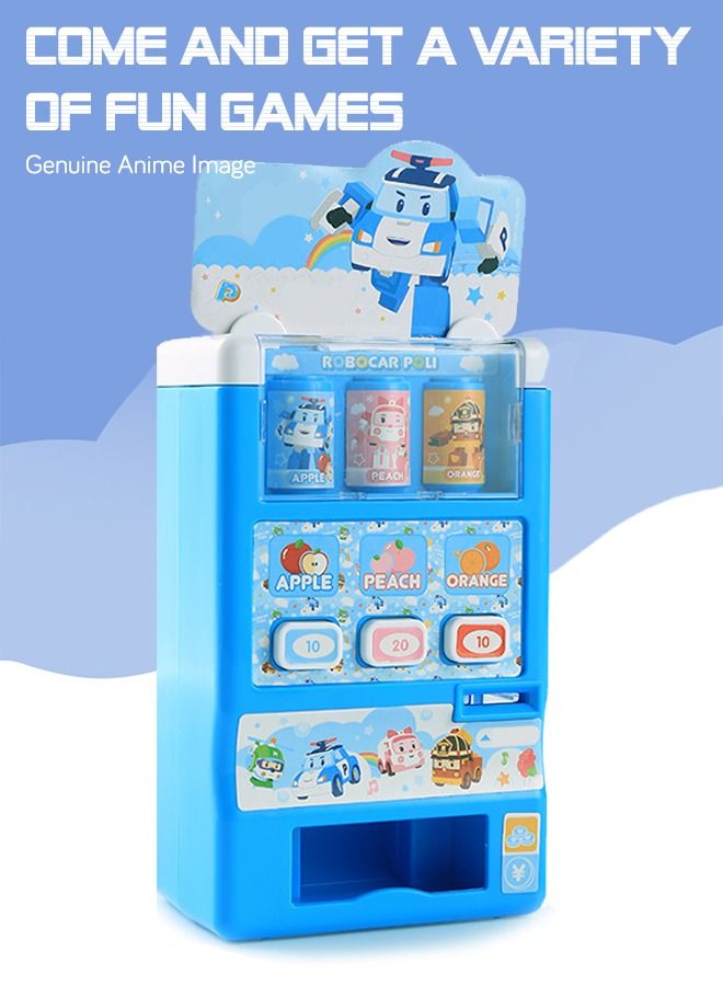 Interactive Early Developmental Toy Vending Machine Pretend Play Electronic Drink Apparatus Develop Common Sense of Life with Music and Light