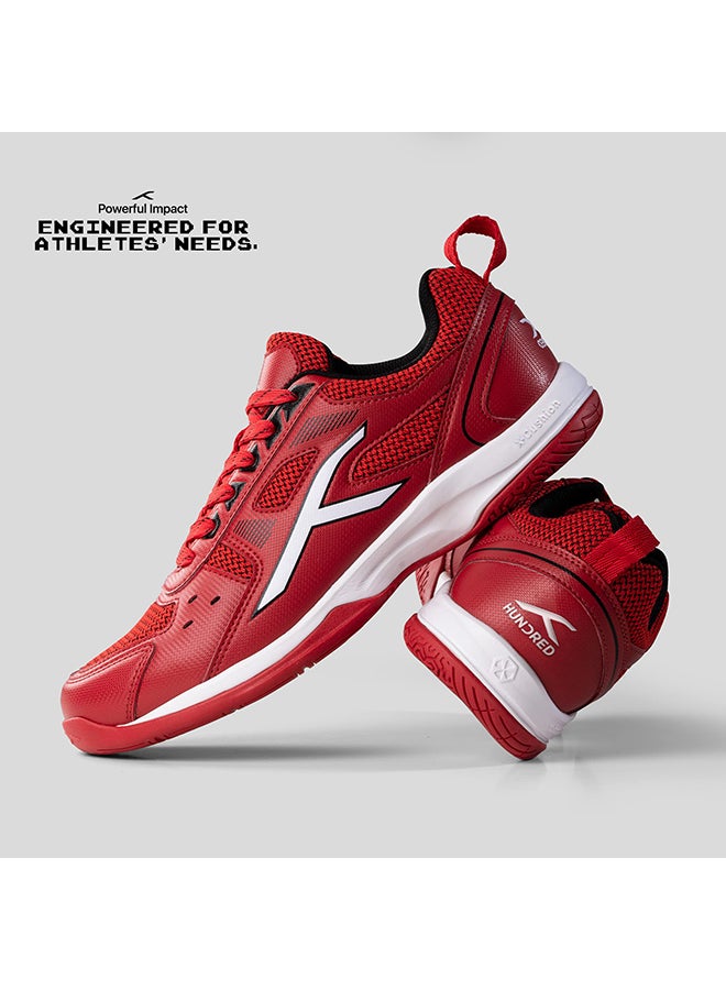 Raze Non-Marking Professional Badminton Shoes for Men  | Material Upper: Polyester, Sole: Rubber | Suitable for Indoor Tennis/Squash/Table Tennis/Basketball & Padel