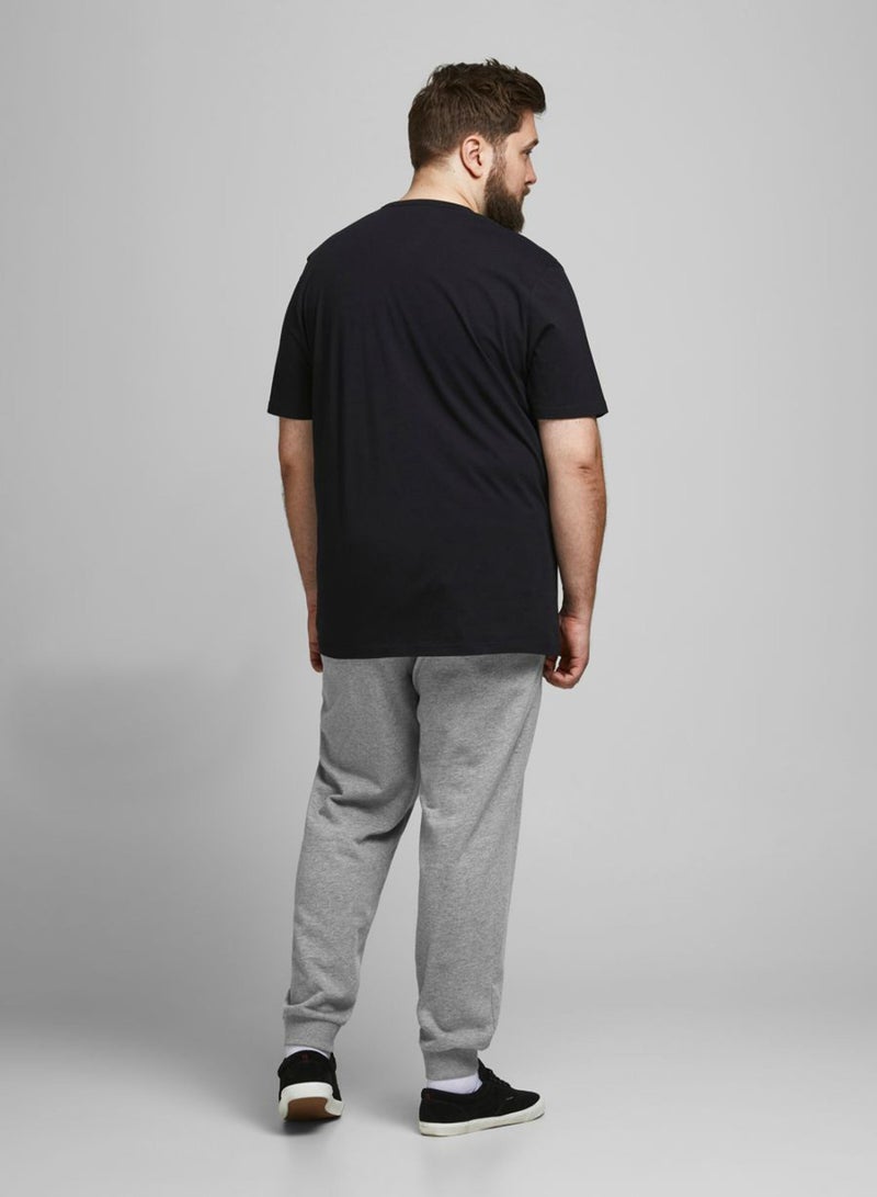 Casual Cuffed Sweatpants Grey