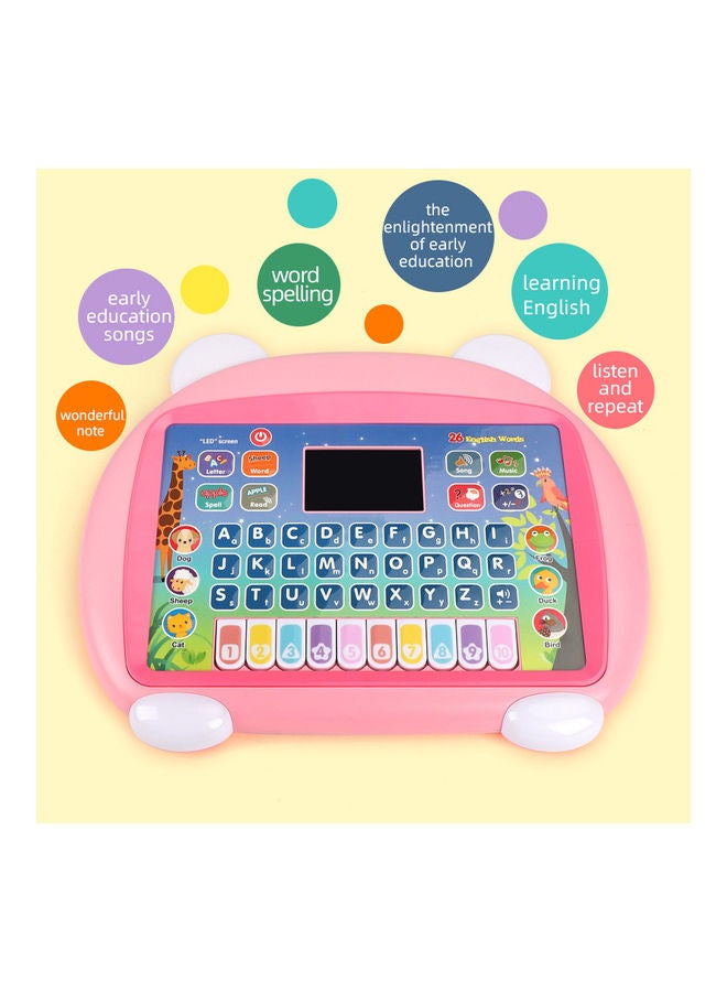 Cross-border New Cartoon English Early Education Led Screen Children's Learning Machine Toy